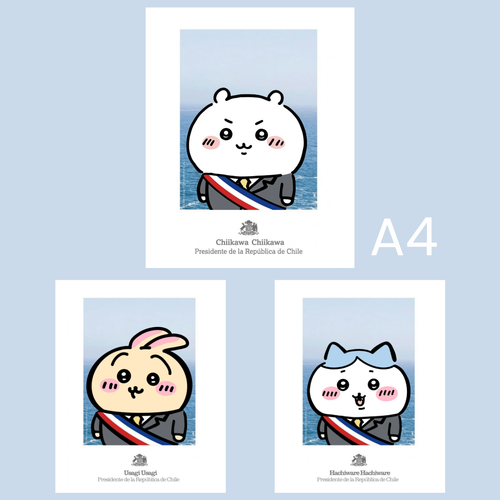 Colección Chiikawa presidente! Prints A4