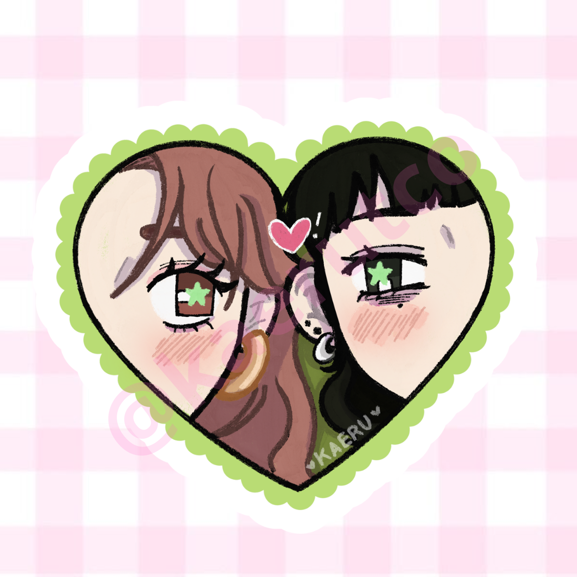 Aya & Mitsuki | Sticker Ki ni Natteru Hito ga Otoko Janakatta